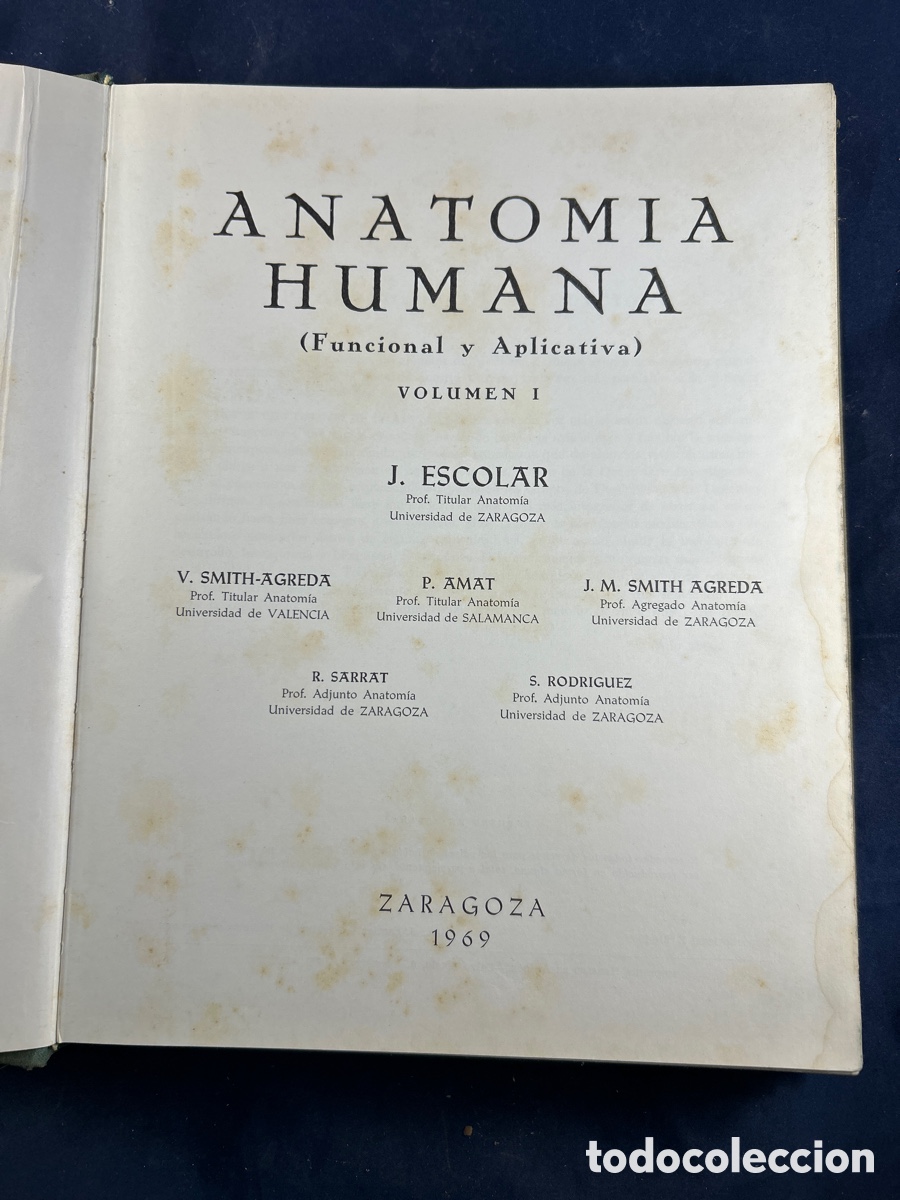 Libros de segunda mano: ANATOM&Iacute;A HUMANA 1969 - Foto 1