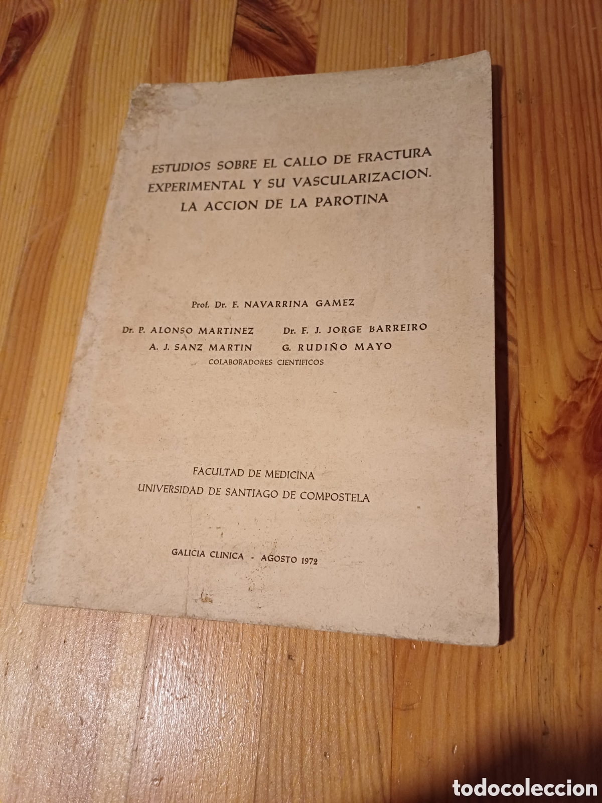 Gebrauchte B&uuml;cher: Estudios sobre el callo de fractura experimental y su vascularizacion La accion de la parotina