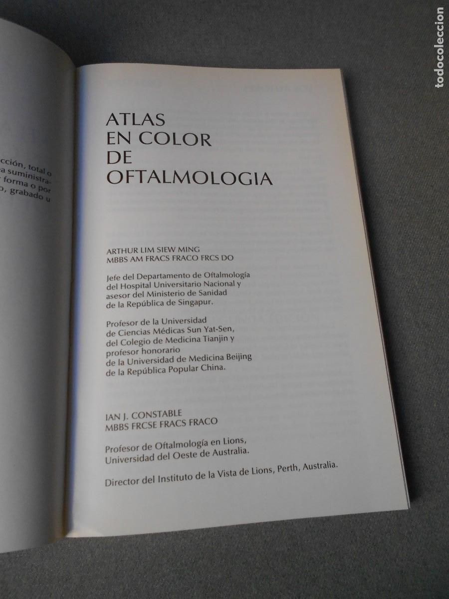 Libros de segunda mano: ATLAS EN COLOR DE OFTALMOLOGIA - Foto 2
