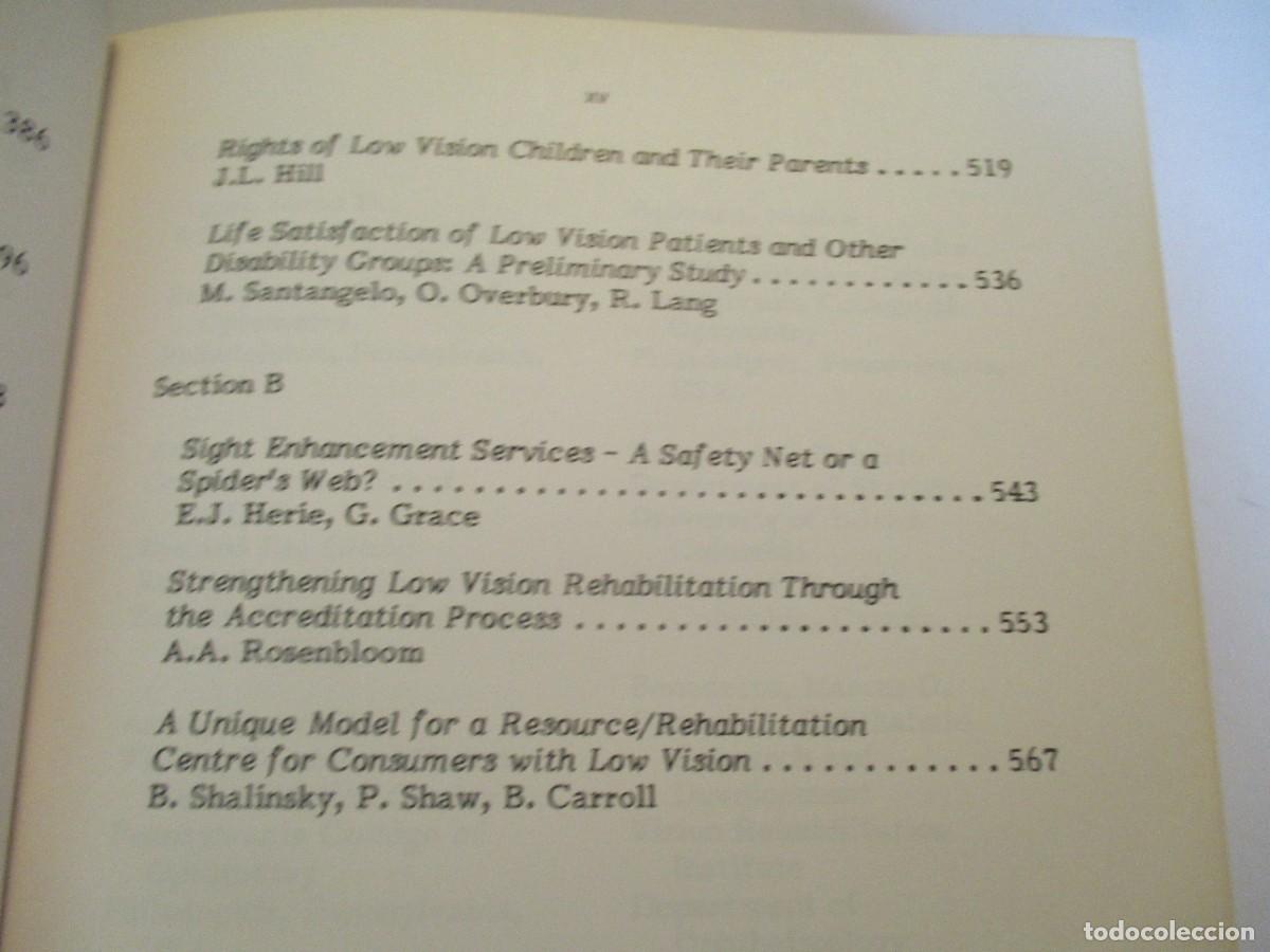 Libros de segunda mano: GEORGE C. WOO Low Vision principles and Applications (ingl&eacute;s) W23536 - Foto 6