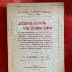 Libros de segunda mano: CANDELA ARDID. MÚSICA COMO MEDIO CURATIVO DE LAS ENFERMEDADES NERVIOSAS -MADRID