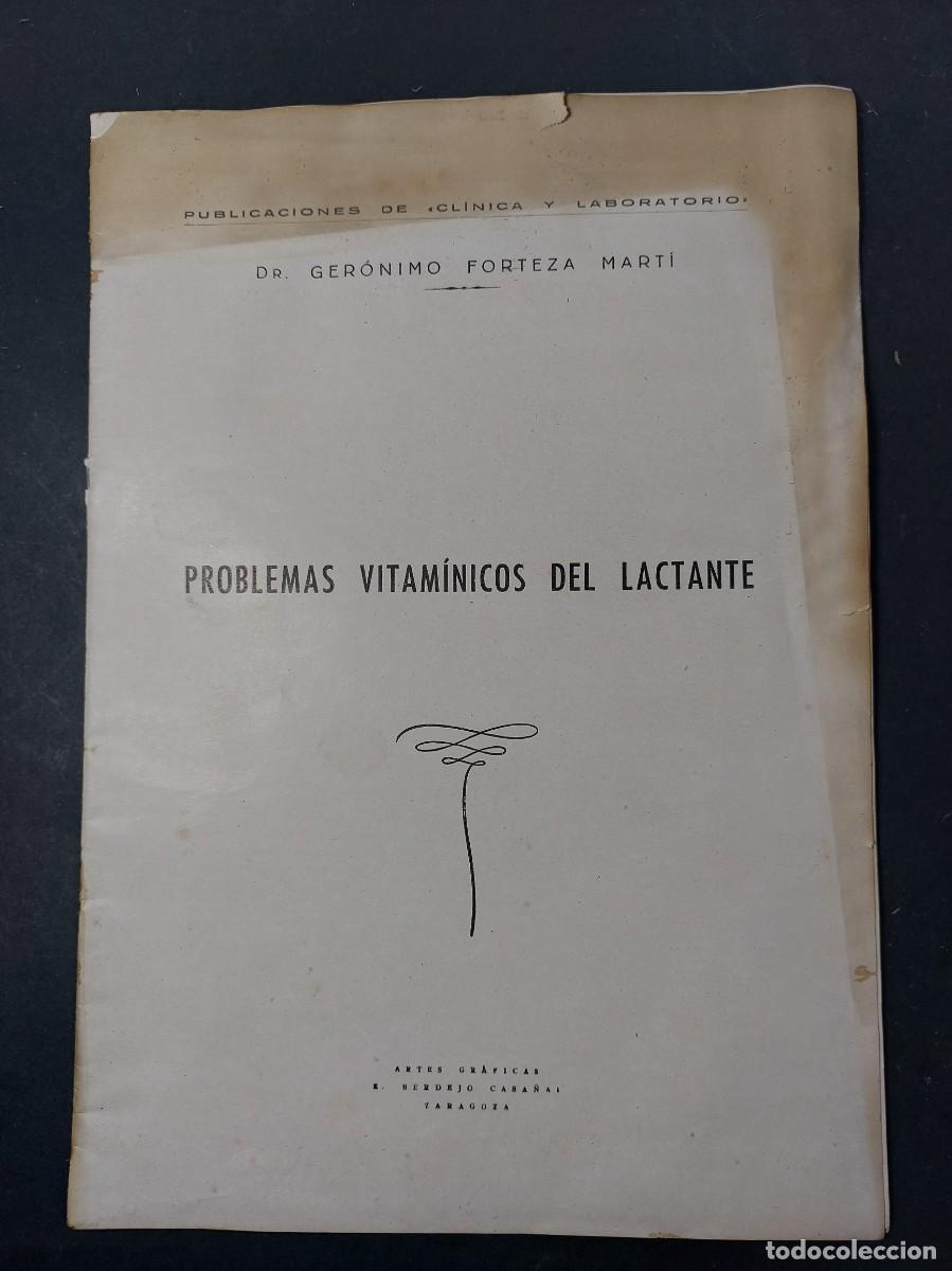 Libros de segunda mano: Problemas vitam&iacute;nicos del lactante - Ger&oacute;nimo Forteza Marti- 1946