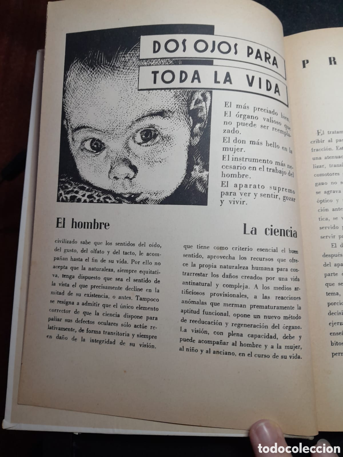 Libros de segunda mano: C&oacute;mo se Recupera la Visi&oacute;n Normal. J. de S&acute;Agar&oacute;. - Foto 1