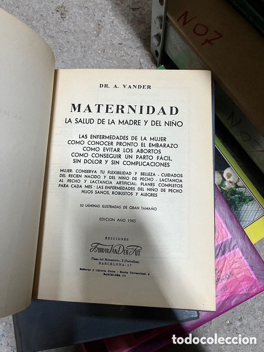 Libros de segunda mano: Blas38A DR. A. VANDER MATERNIDAD LA SALUD DE LA MADRE Y DEL NI&Ntilde;O