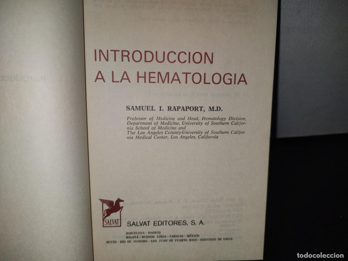 Libros de segunda mano: 93- INTRODUCCI&Oacute;N A LA HEMATOLOG&Iacute;A - SAMUEL I. RAPAPORT - Foto 4