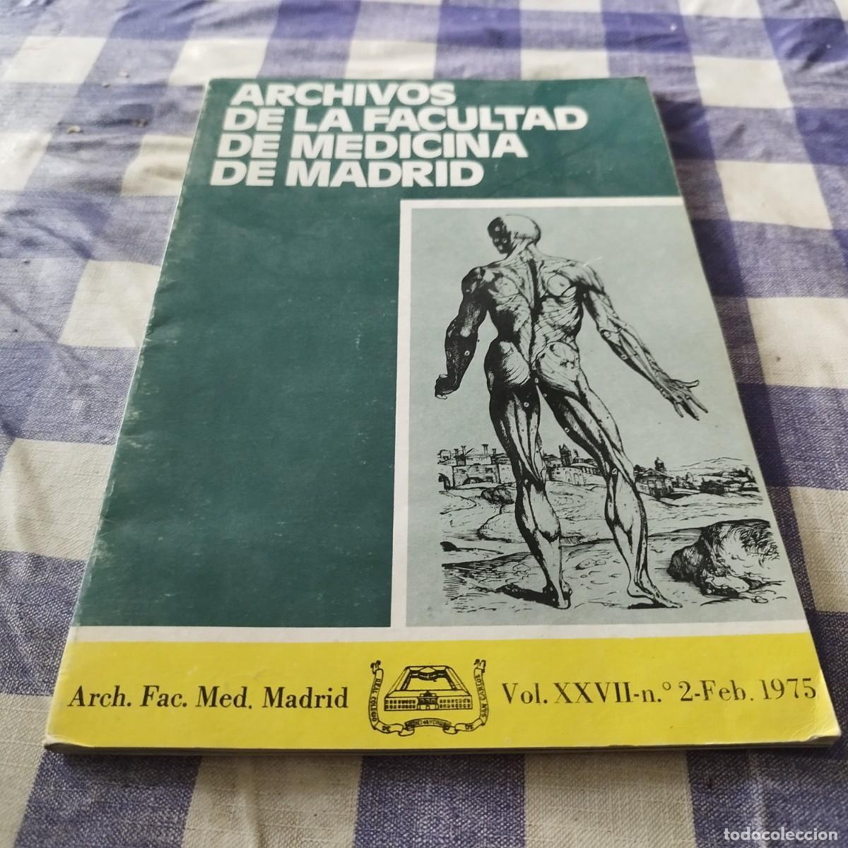 Second hand books: ARCHIVOS DE LA FACULTAD DE MEDICINA DE MADRID / / EVA 054