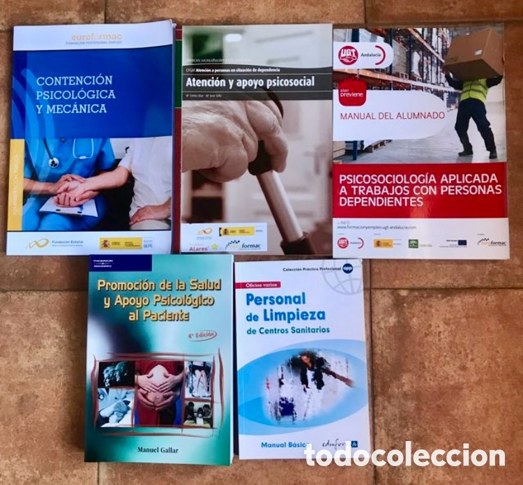 Livres d'occasion: LOTE DE MANUALES PARA EL CUIDADO DE PERSONAS DEPENDIENTES.