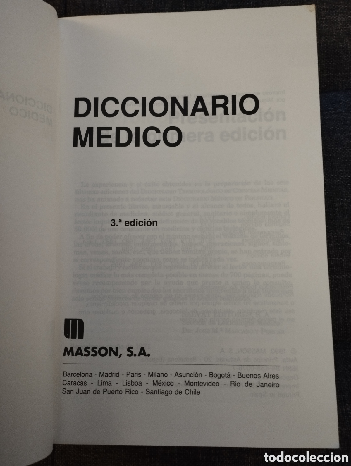 Libros de segunda mano: DICCIONARIO M&Eacute;DICO (MASSON) - Foto 2