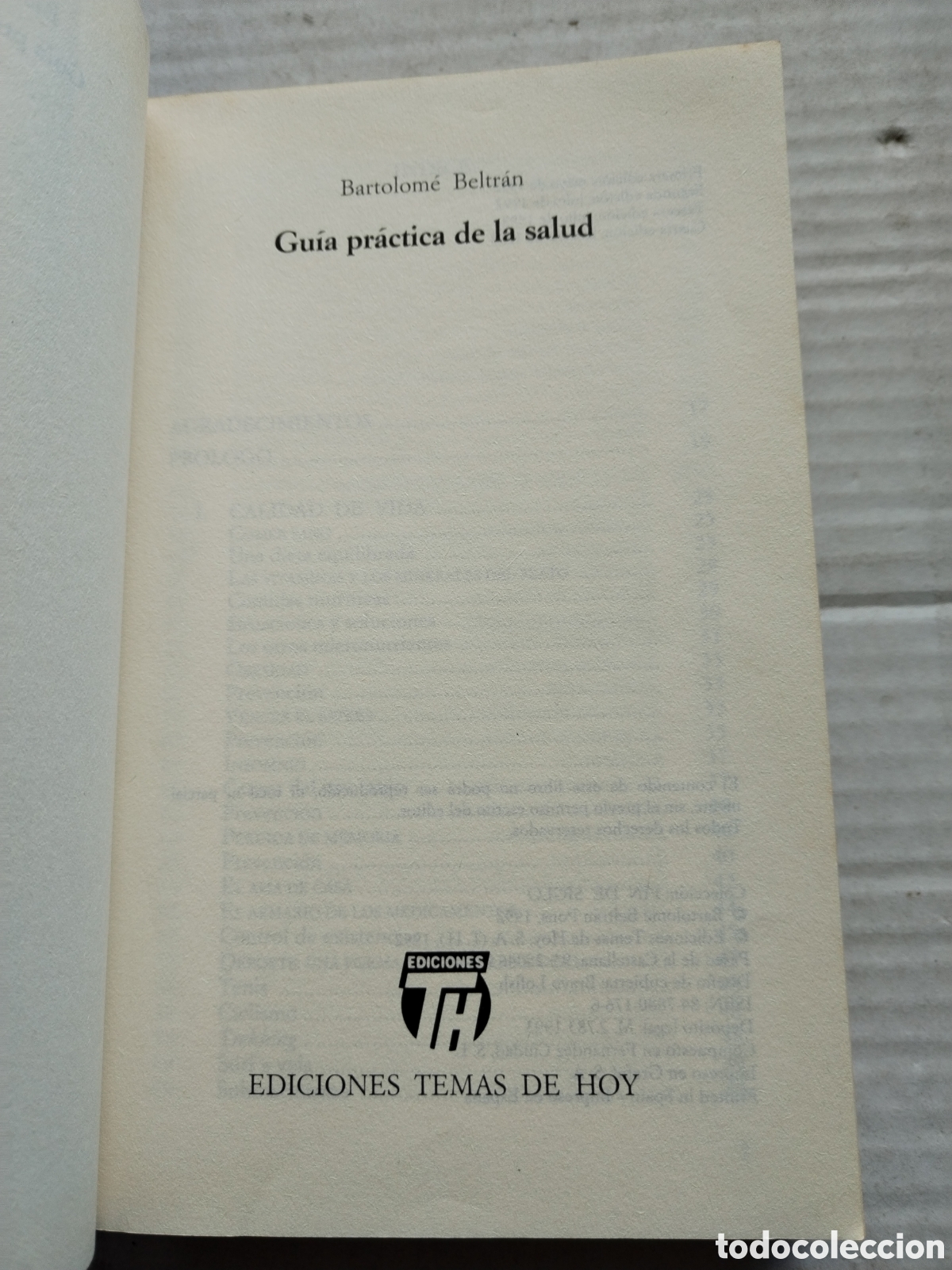 Libros de segunda mano: GU&Iacute;A PR&Aacute;CTICA DE LA SALUD/BARTOLOME BELTRAN - Foto 2