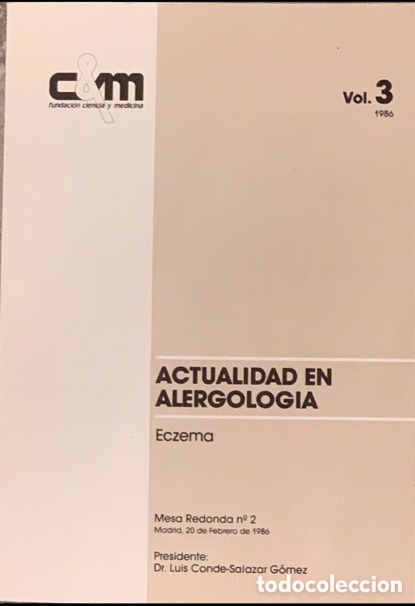 Second hand books: Libro. Actualidad en Alergolog&iacute;a. 1986.