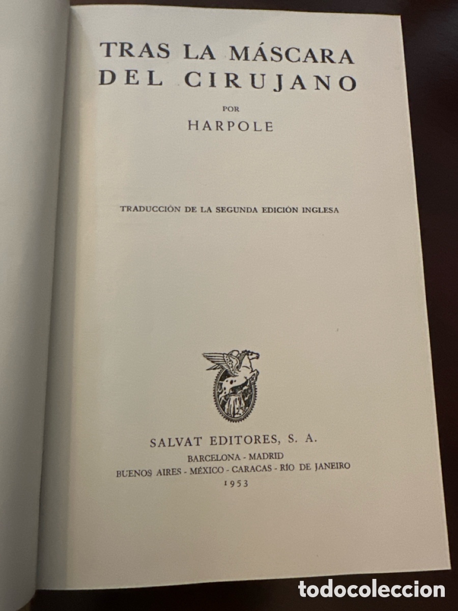 Libros de segunda mano: HARPOLE - Tras la m&aacute;scara del cirujano - Foto 3