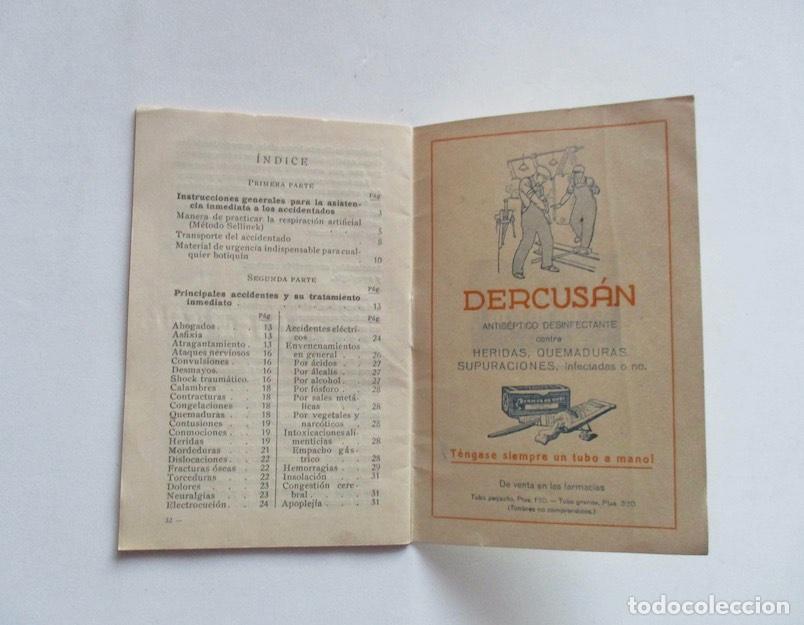 Libros de segunda mano: SOCORROS DE URGENCIA - Foto 4