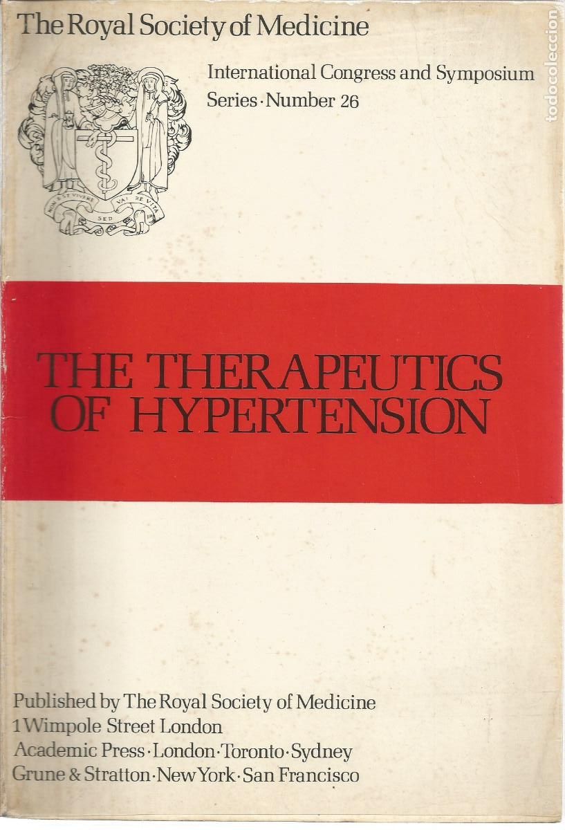 Libros de segunda mano: THE THERAPEUTICS OF HYPERTENSION. Pickering & Caldwell Pickering & Caldwell (Robertson, Pickering &