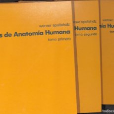 Libros de segunda mano: ATLAS DE ANATOMIA HUMANA TOMO 1 , 2 , 3 - 3 TOMOS