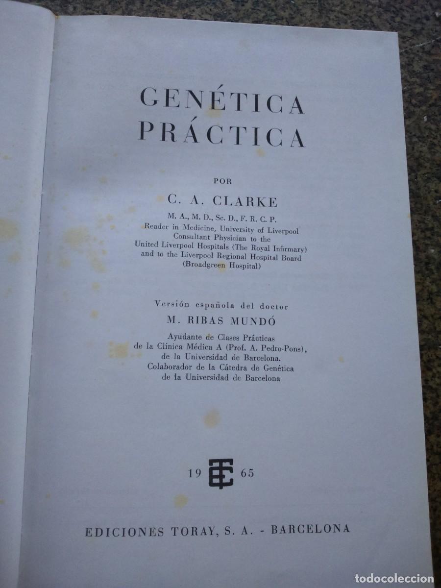 Libros de segunda mano: GENETICA PRACTICA -- CLARKE -- EDICIONES TORAY 1965 -- - Foto 1