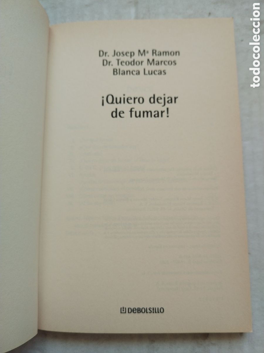 Libros de segunda mano: QUIERO DEJAR DE FUMAR/AUTOAYUDA - Foto 2