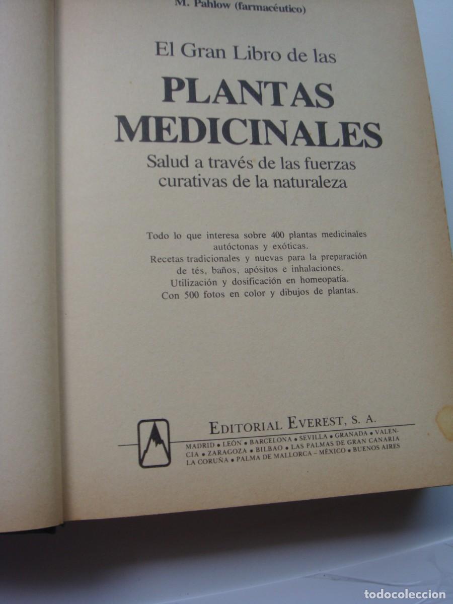 Libros de segunda mano: EL GRAN LIBRO DE LAS PLANTAS MEDICINALES EVEREST - Foto 3