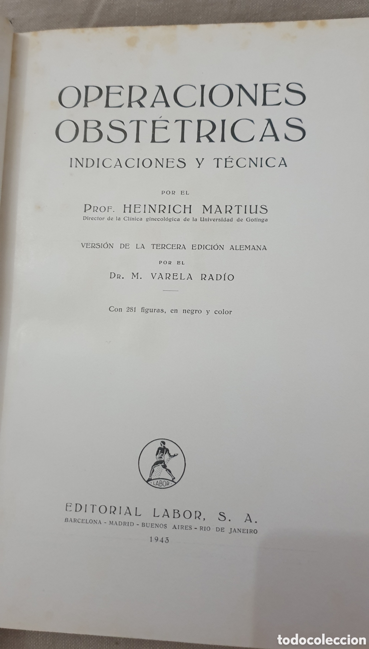 Libros de segunda mano: Operaciones Obst&eacute;tricas, Heinrich Martius - Foto 2