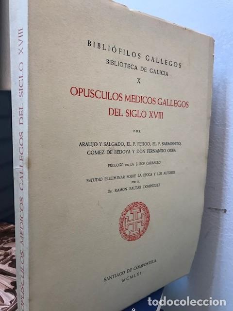 Gebrauchte B&uuml;cher: Op&uacute;sculos m&eacute;dicos gallegos s XVIII -Estudio preliminar-Ram&oacute;n Baltar 1961