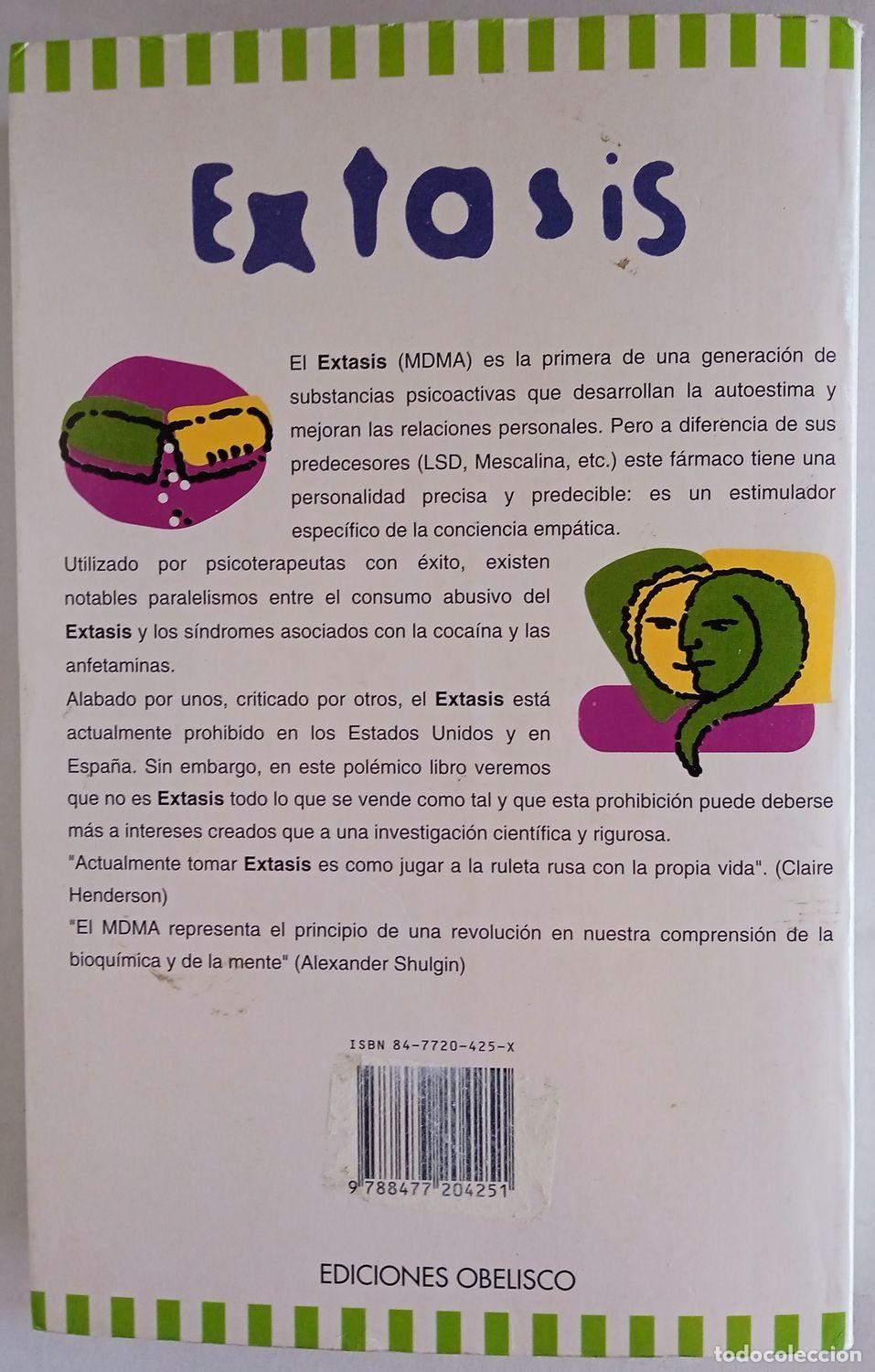 Libros de segunda mano: EXTASIS. Historia del MDMA. BRUCE EINER. Ediciones Obelisco - Foto 10