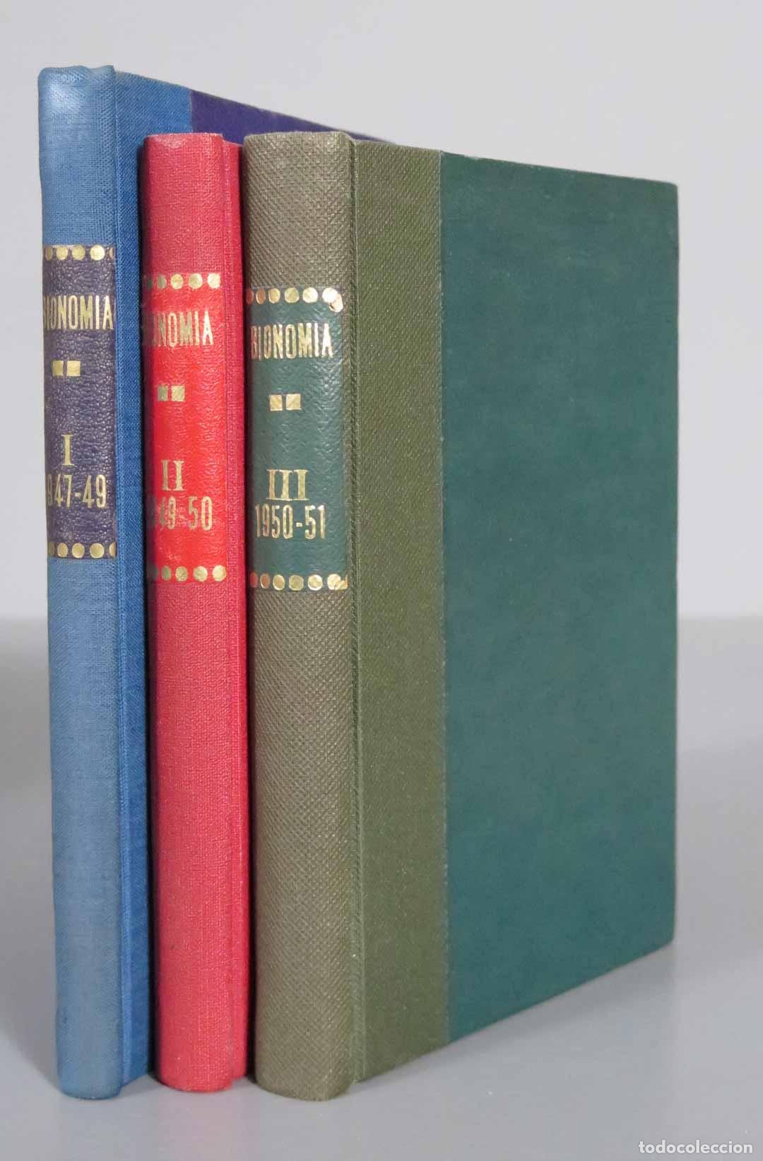 Gebrauchte B&uuml;cher: BIONOMIA. ANUARIO FISICRATICO ESPA&Ntilde;OL. 1947-1951