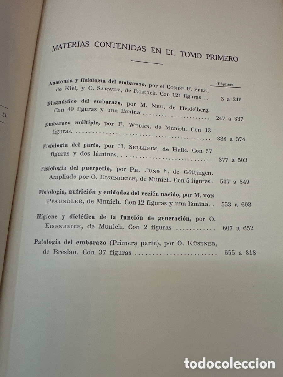 Libros de segunda mano: TRATADO DE OBSTETR&Iacute;CIA - A DODERLEIN 3 VOL&Uacute;MENES, OBRA COMPLETA - Foto 4