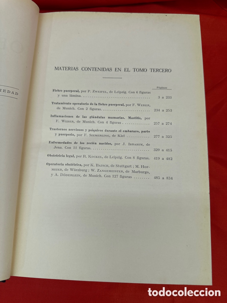 Libros de segunda mano: TRATADO DE OBSTETR&Iacute;CIA - A DODERLEIN 3 VOL&Uacute;MENES, OBRA COMPLETA - Foto 12