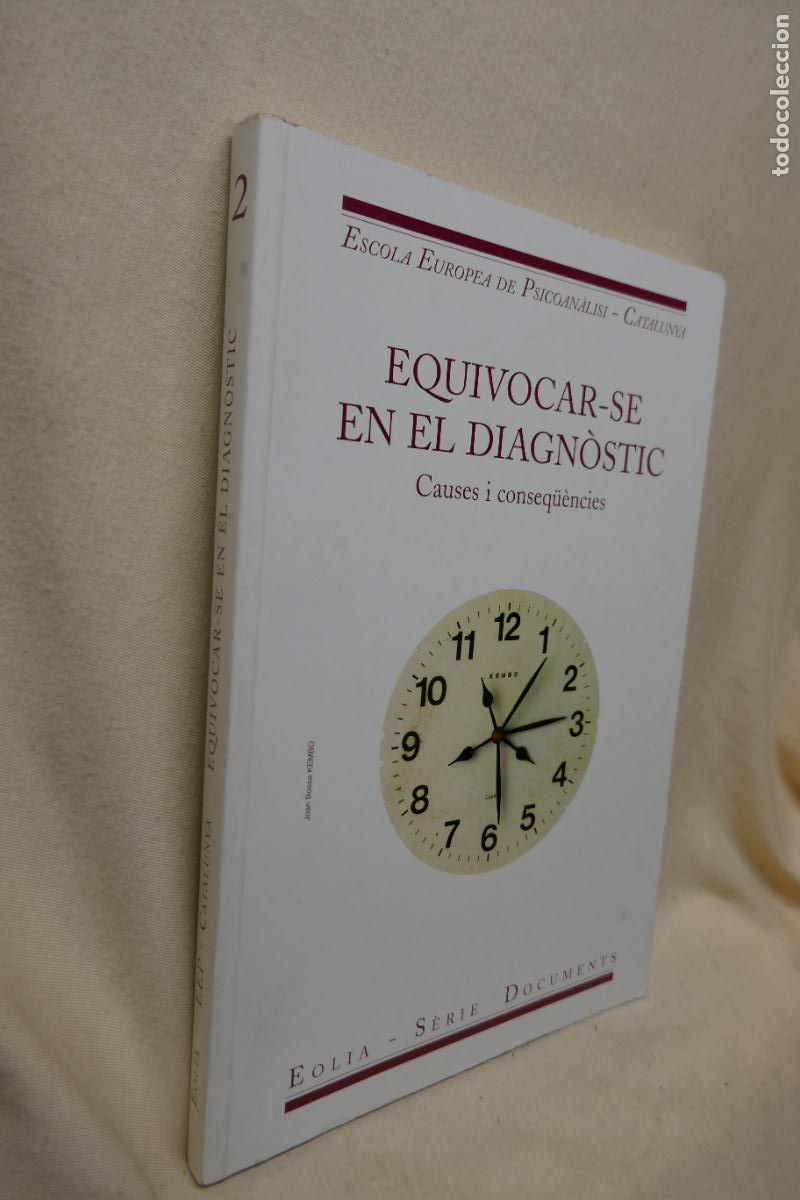 Libros de segunda mano: EQUIVOCAR-SE EN EL DIAGNOSTIC - CAUSES I CONSEQ&Uuml;&Eacute;NCIES - Foto 3