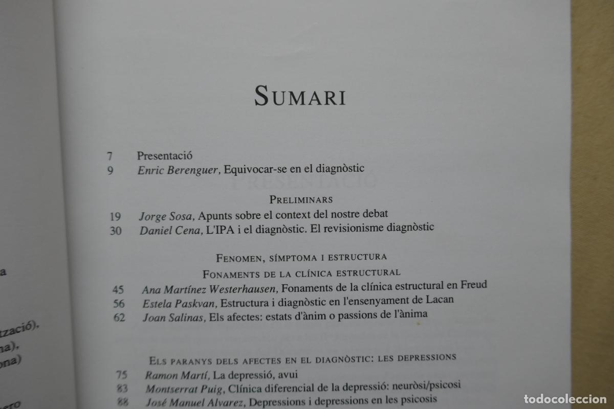 Libros de segunda mano: EQUIVOCAR-SE EN EL DIAGNOSTIC - CAUSES I CONSEQ&Uuml;&Eacute;NCIES - Foto 10