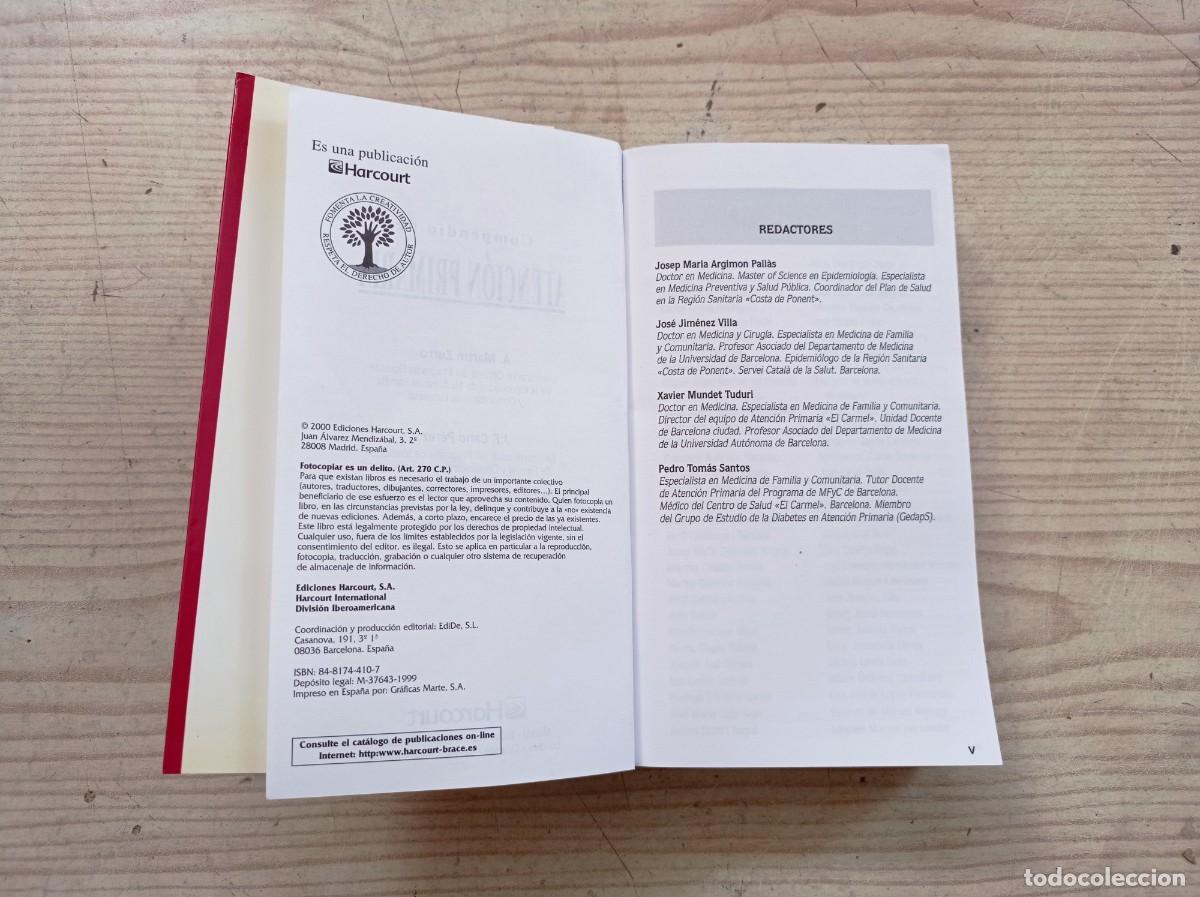 Libros de segunda mano: Compendio De Atencion Primaria - 2000 - Ediciones Harcourt - Foto 3