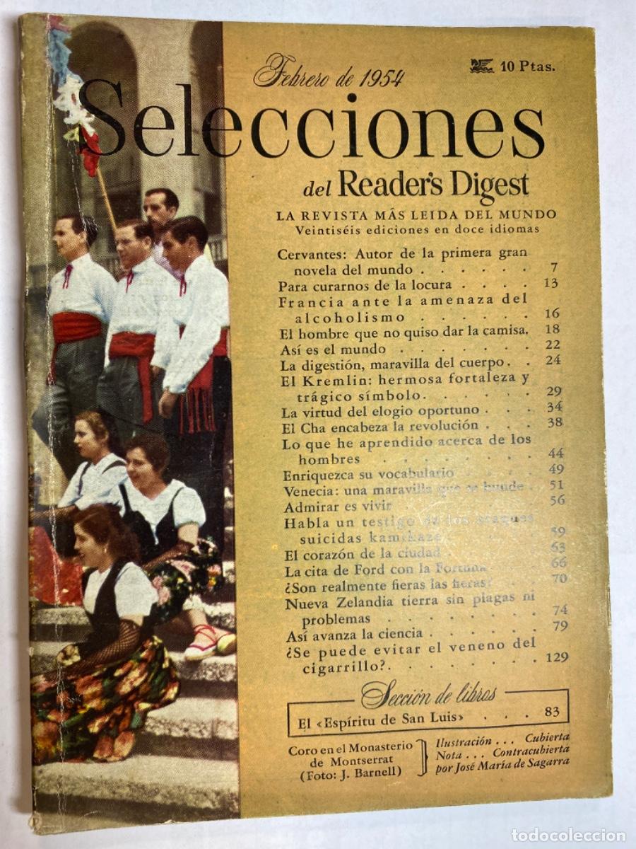 Libri di seconda mano: SELECCIONES DEL READER&acute;S DIGEST FEBRERO 1954 .LA REVISTA MAS LEIDA DEL MUNDO.