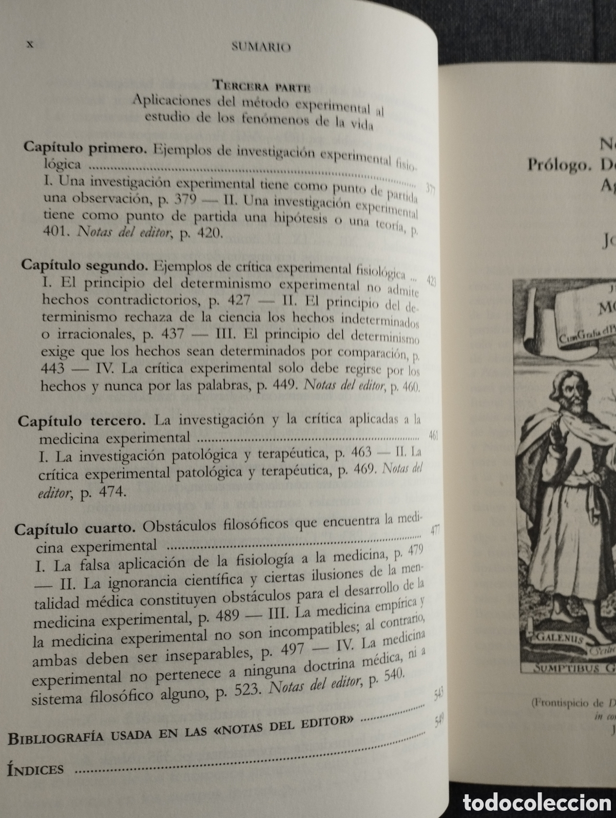 Libros de segunda mano: INTRODUCCI&Oacute;N AL ESTUDIO DE LA MEDICINA EXPERIMENTAL (CLAUDE BERNARD) - Foto 7