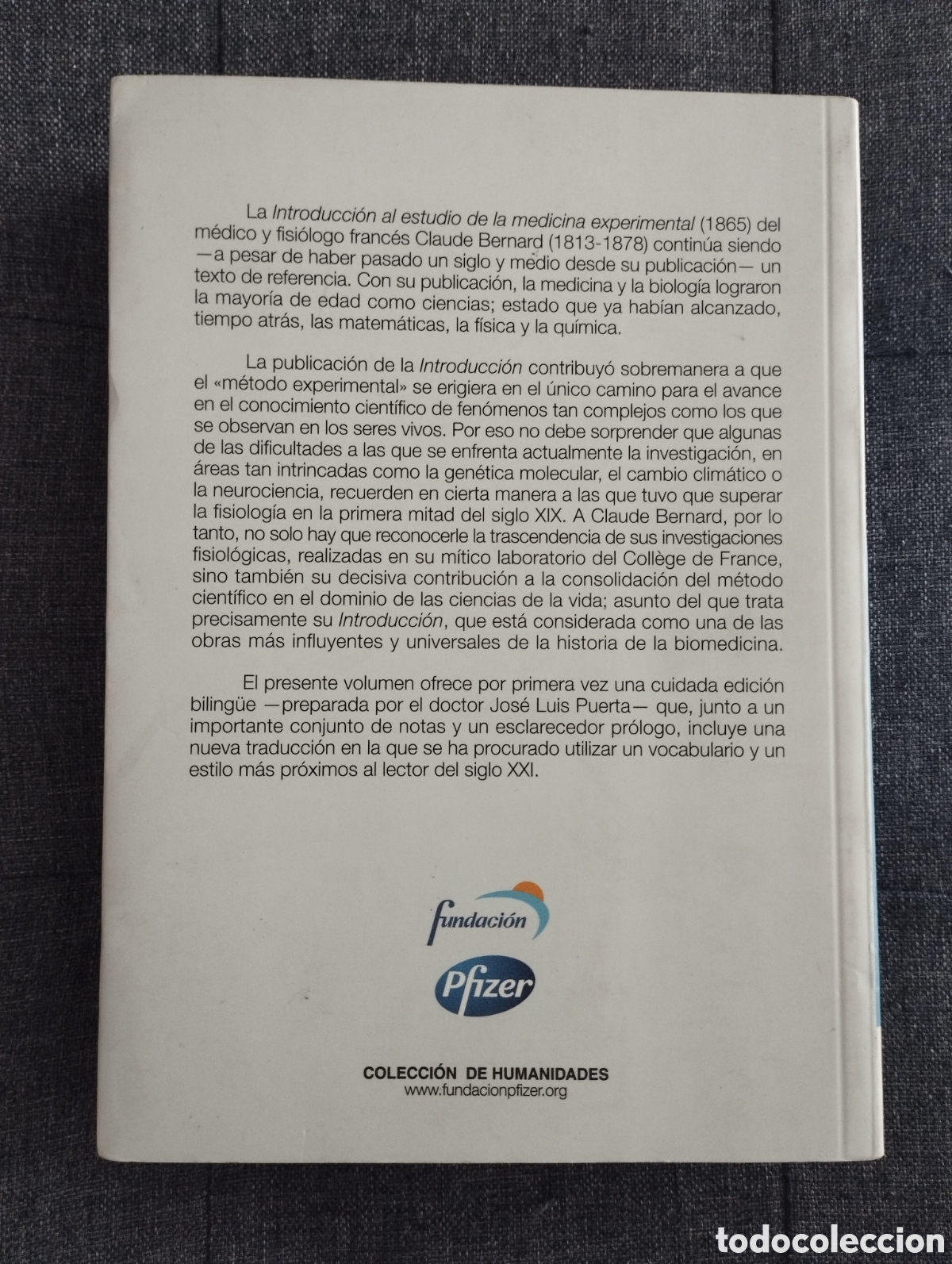Libros de segunda mano: INTRODUCCI&Oacute;N AL ESTUDIO DE LA MEDICINA EXPERIMENTAL (CLAUDE BERNARD) - Foto 8