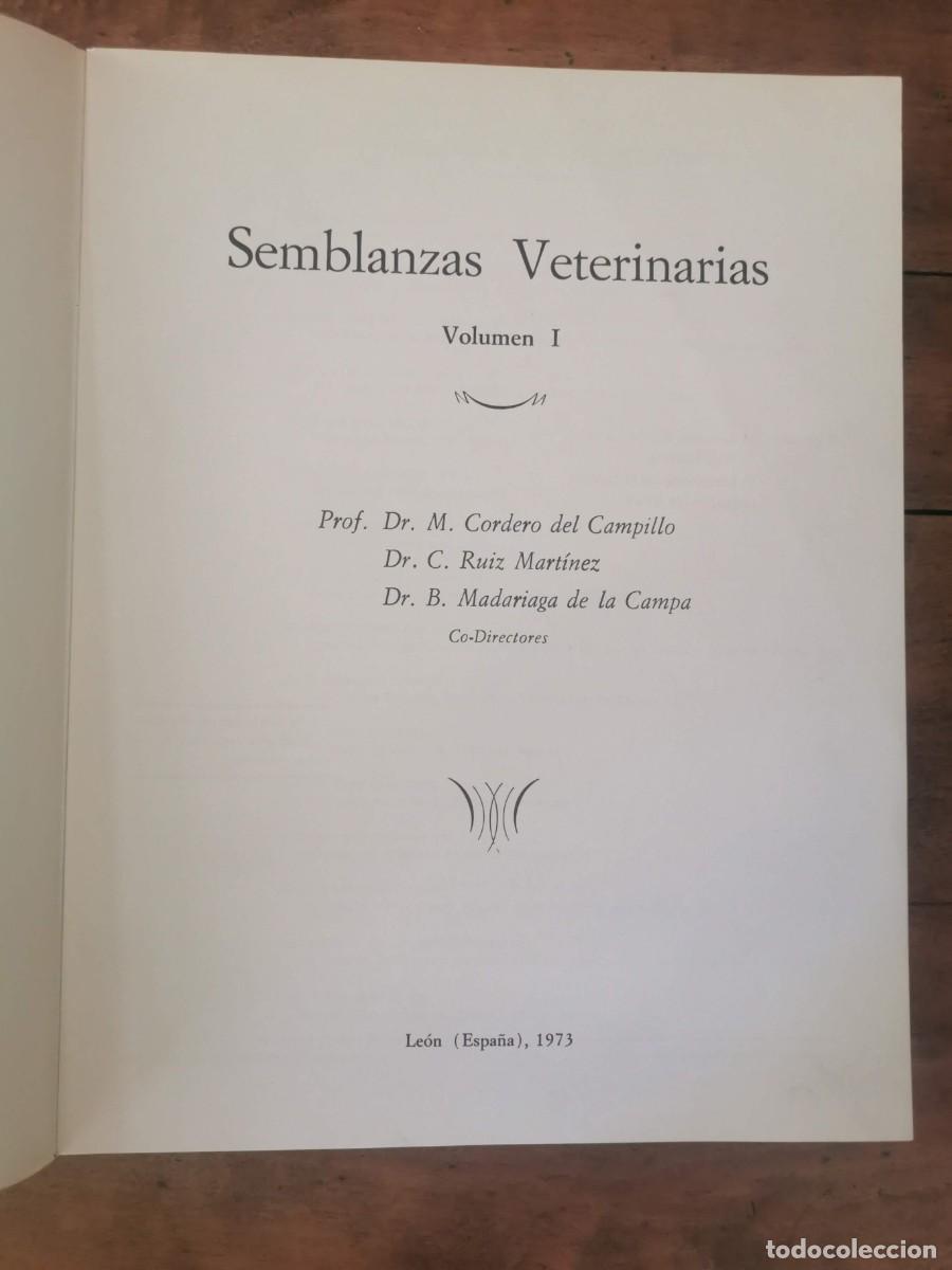 Libros de segunda mano: SEMBLANZAS VETERINARIAS. Vol. 1 - Foto 2
