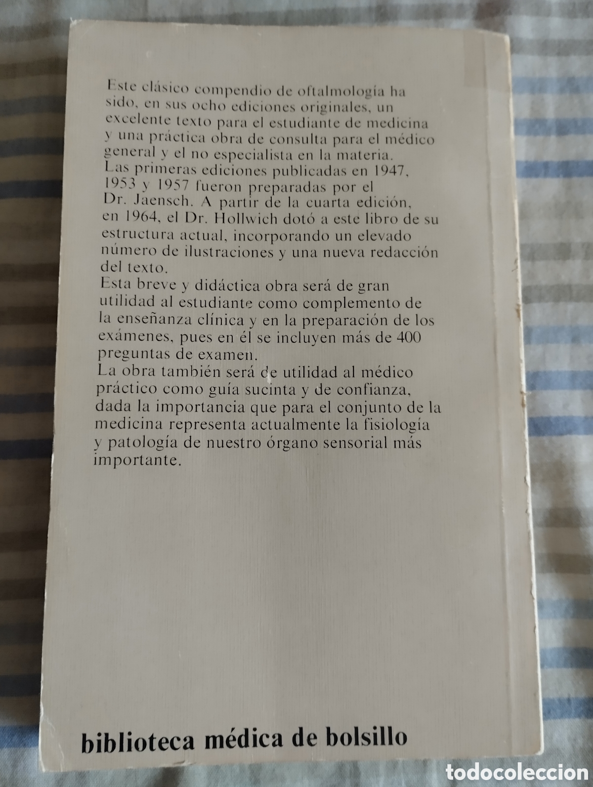 Libros de segunda mano: &rdquo;Oftalmolog&iacute;a&rdquo;.Fritz Hollwich. - Foto 2