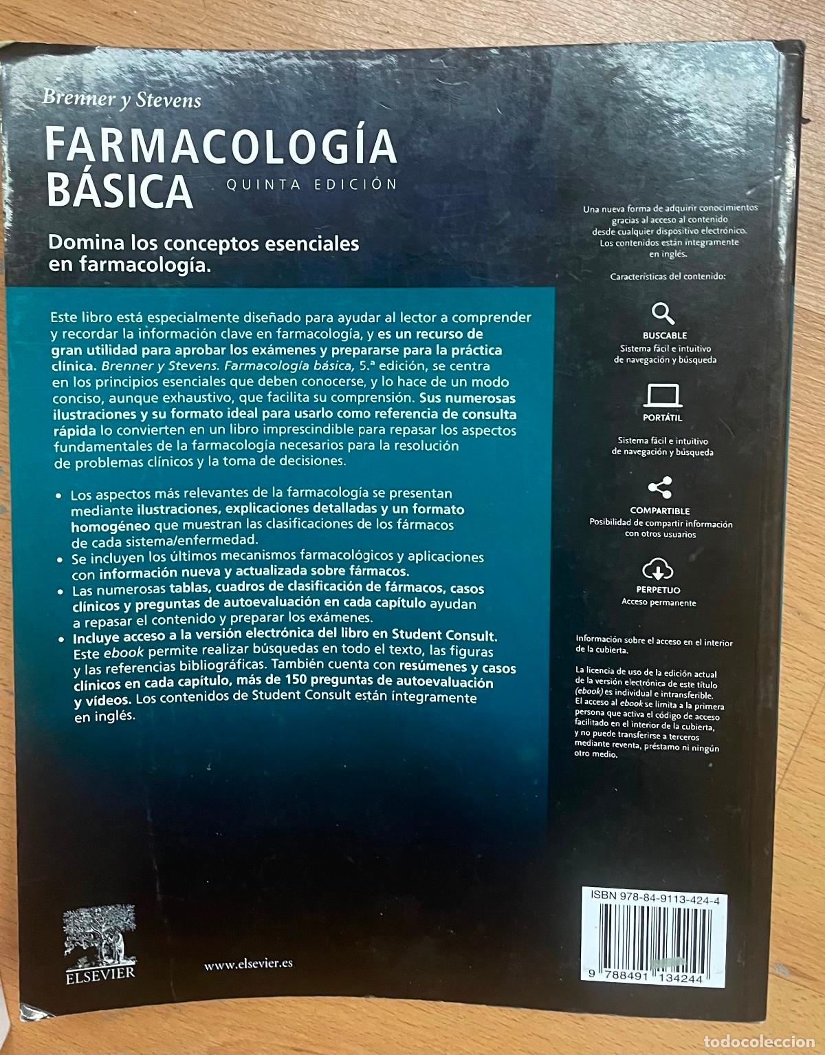 Libros de segunda mano: FARMACOLOGIA BASICA, Brenner, Stevens - Foto 2