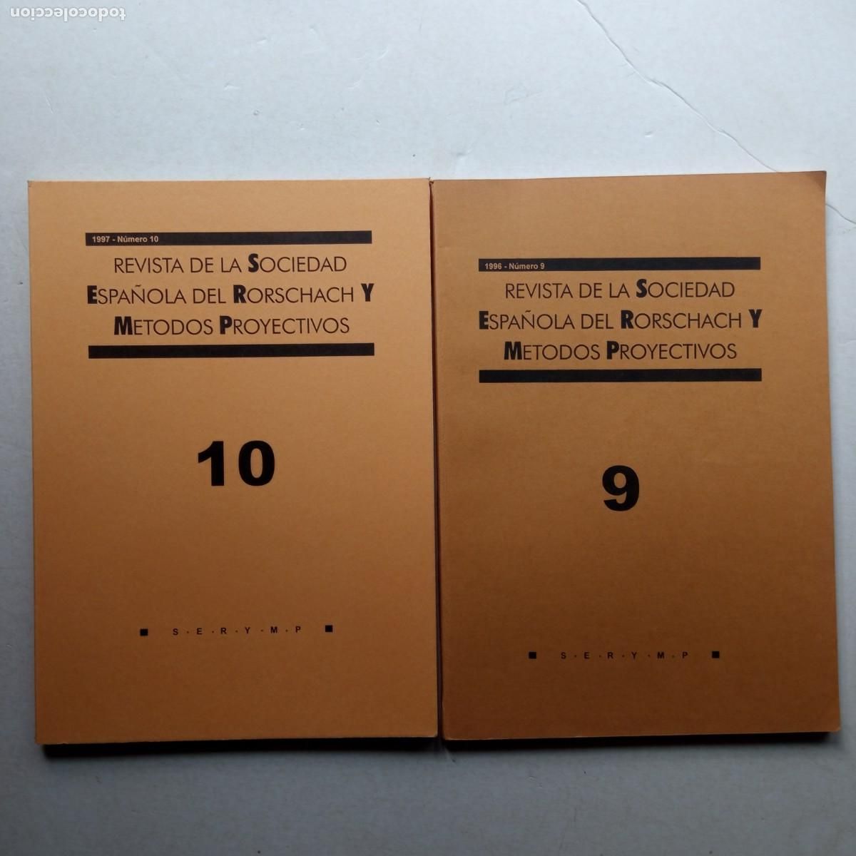 Gebrauchte B&uuml;cher: Revista de la sociedad espa&ntilde;ola del Rorschach y metodos proyectivos