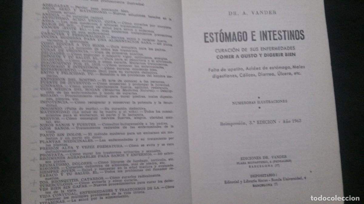 Libros de segunda mano: EST&Oacute;MAGO E INTESTINOS (DR. VANDER) (SINTES) - Foto 3