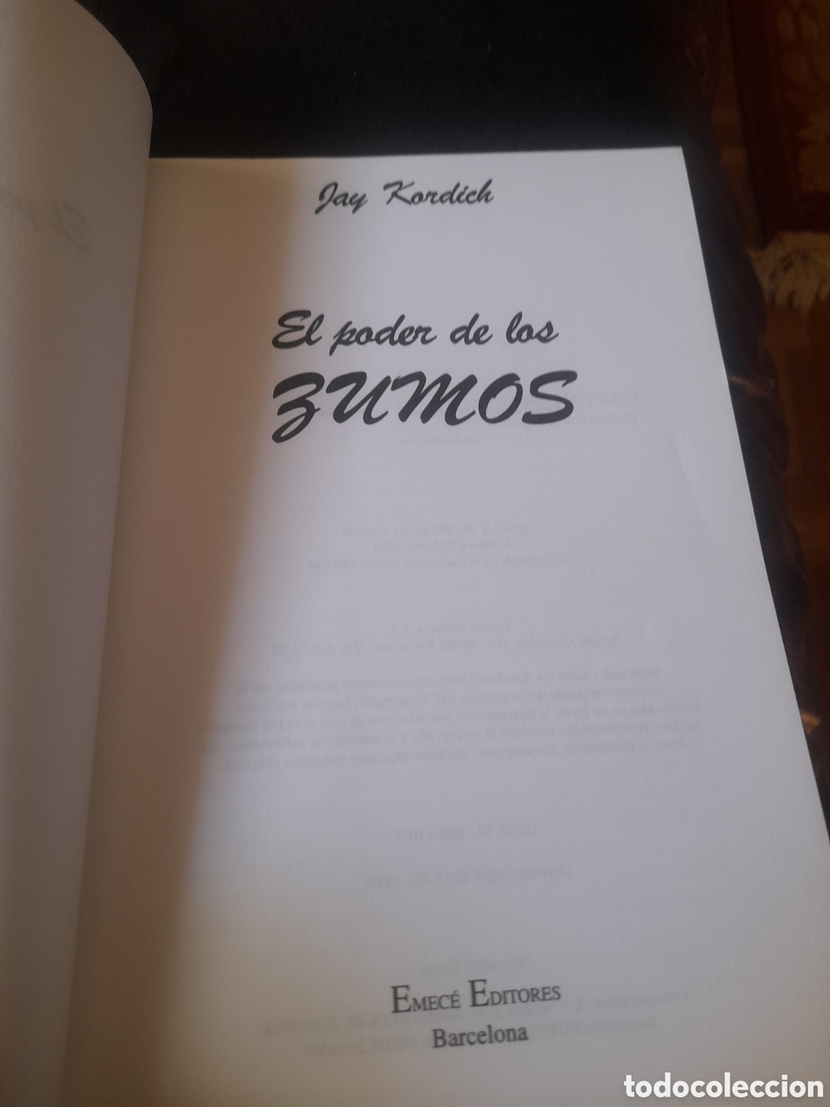 Libros de segunda mano: Libro, El poder de los zumos, por Hay Kordich de 1993 - Foto 3