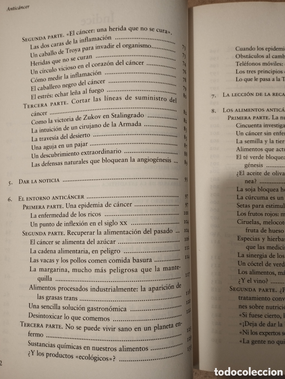 Libros de segunda mano: ANTIC&Aacute;NCER. UNA NUEVA FORMA DE VIDA (DR. DAVID SERVAN-SCHREIBER) - Foto 4