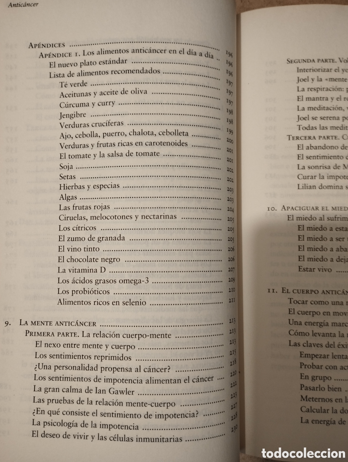 Libros de segunda mano: ANTIC&Aacute;NCER. UNA NUEVA FORMA DE VIDA (DR. DAVID SERVAN-SCHREIBER) - Foto 6