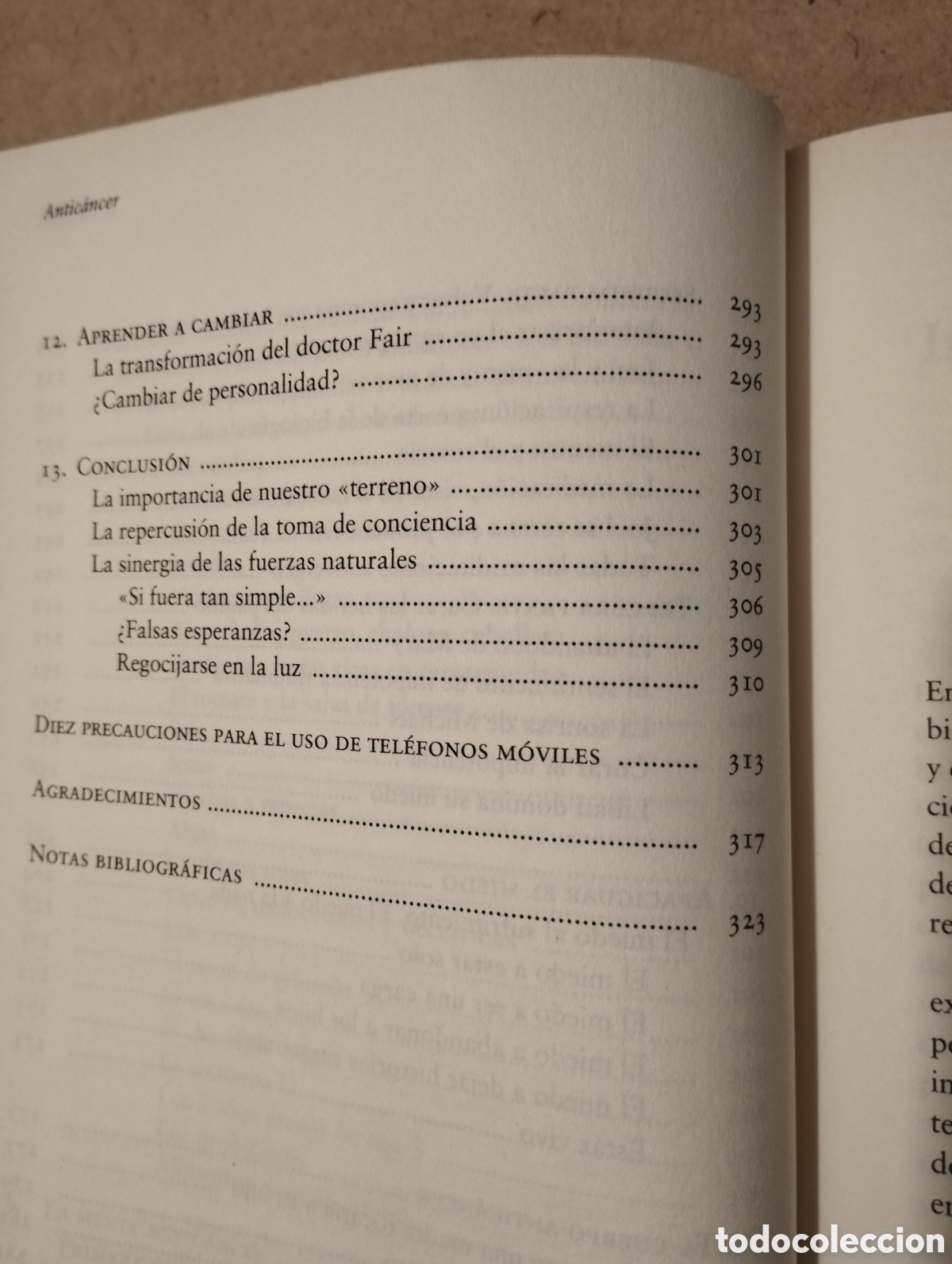 Libros de segunda mano: ANTIC&Aacute;NCER. UNA NUEVA FORMA DE VIDA (DR. DAVID SERVAN-SCHREIBER) - Foto 8