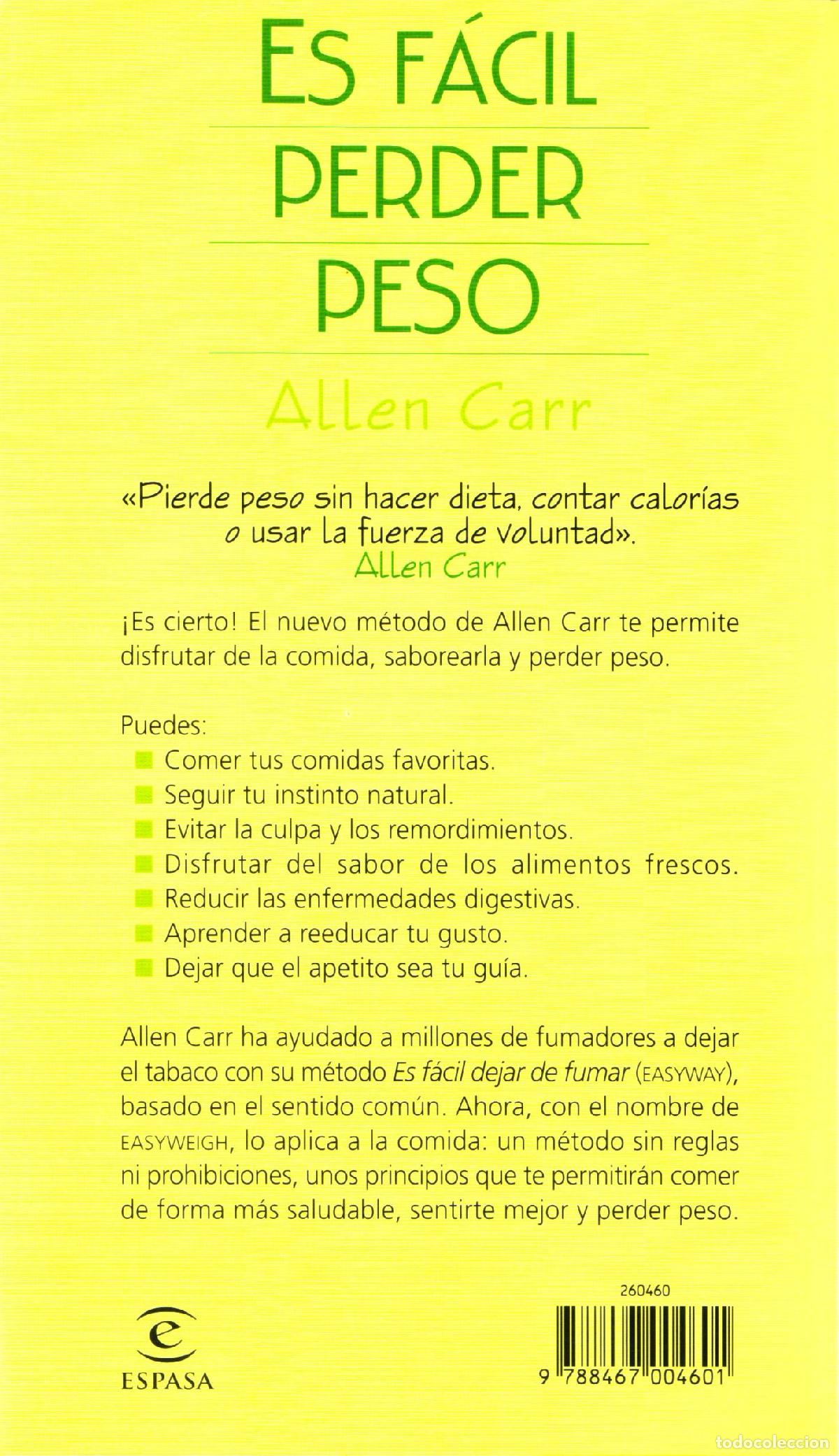 Libros de segunda mano: Es facil perder peso - Carr, Allen - Foto 3