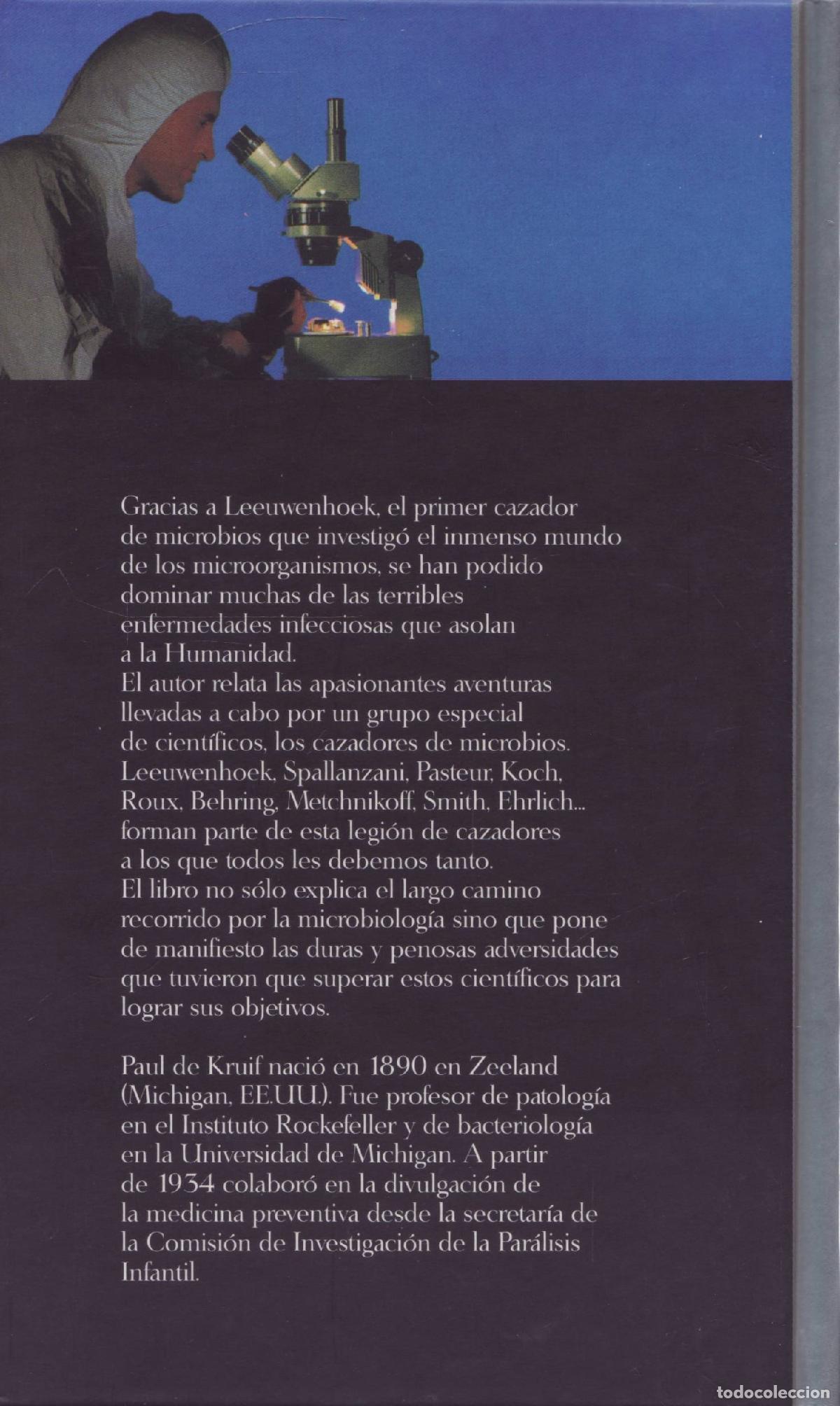 Libros de segunda mano: Cazadores de microbios - de Kruif, Paul - Foto 2