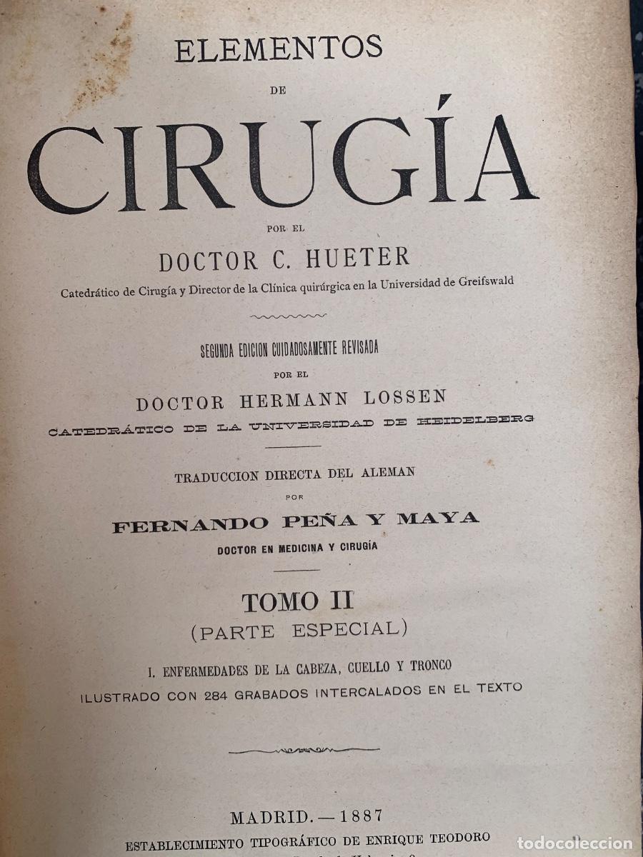 Libros de segunda mano: Elementos de Cirug&iacute;a, tres tomos - Foto 3
