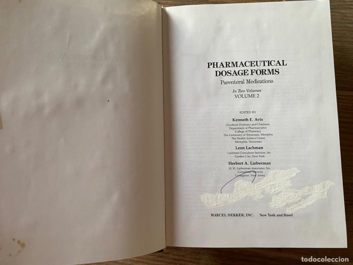 Libros de segunda mano: PHARMACEUTICAL DOSAGE FORMS 2 TOMOS EN INGL&Eacute;S - Foto 7