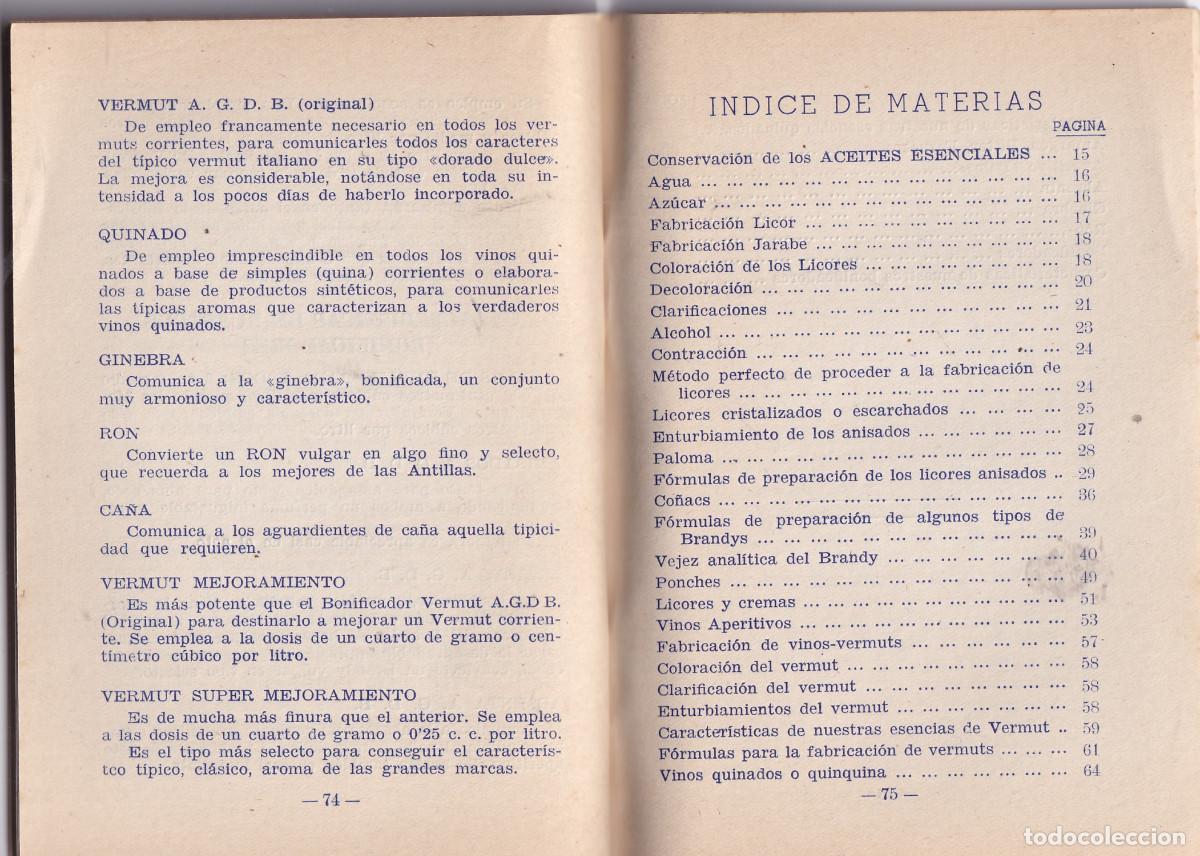 Libros de segunda mano: FORMULARIO. A. G. D. B. EXPORTACION DE PRODUCTOS AROMATICOS. - Foto 2