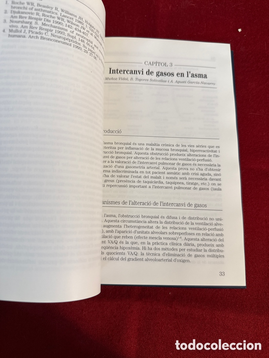 Libros de segunda mano: Asma Bronquial. Albert Mar&iacute;n. En catal&aacute;n. - Foto 11