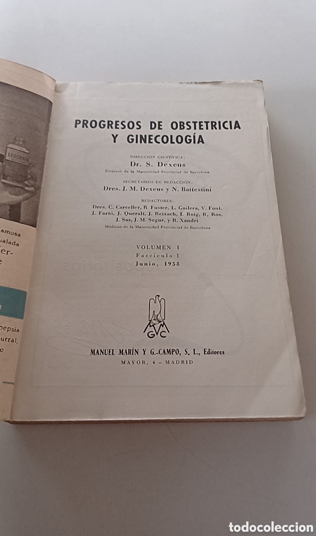 Libros de segunda mano: Progresos de obstetricia ginecologia 1958 - Foto 2