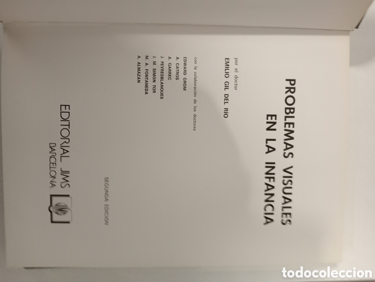 Libros de segunda mano: Problemas Visuales en la Infancia - E. Gil del R&iacute;o (2&ordf; Edici&oacute;n, 1977) - Pr&aacute;cticamente Nuevo - Foto 4